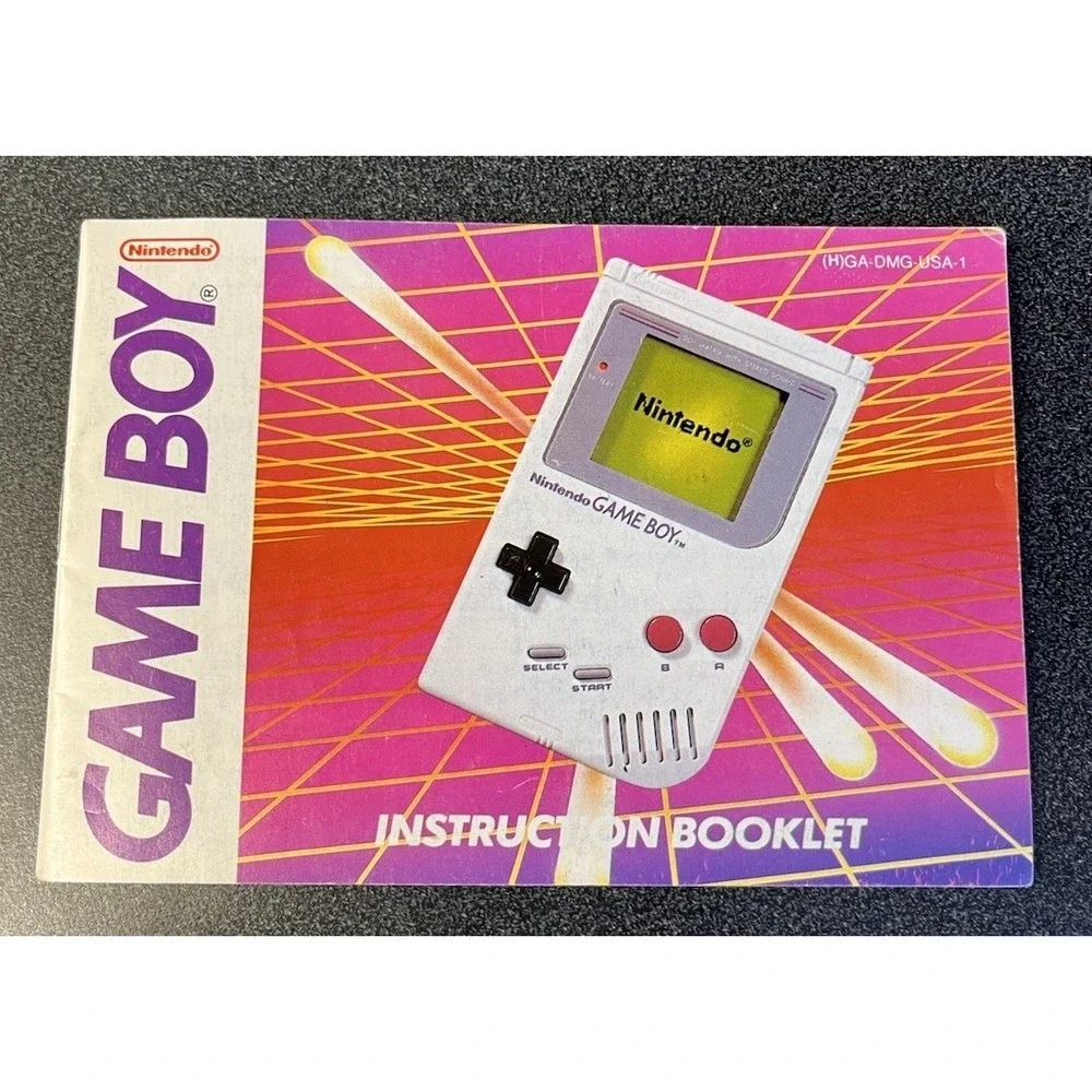 Nintendo Game Boy Console System Instruction Manual Booklet (H)GA-DMG-USA-1